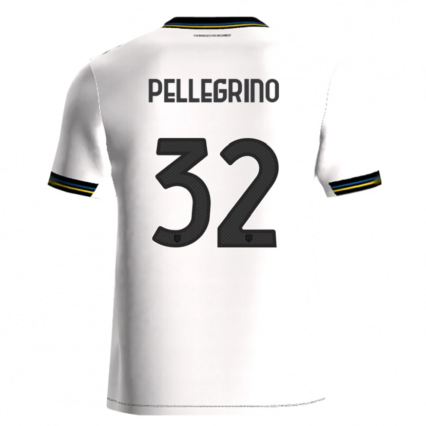 Danxen Homme Maillot Mateo Pellegrino #32 Blanc Noir Tenues Domicile 2025/26 T-Shirt