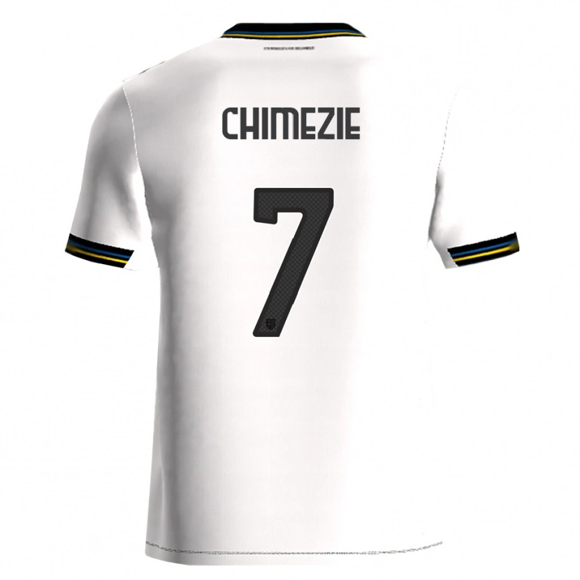 Danxen Homme Maillot Giorgio Chimezie #7 Blanc Noir Tenues Domicile 2025/26 T-Shirt