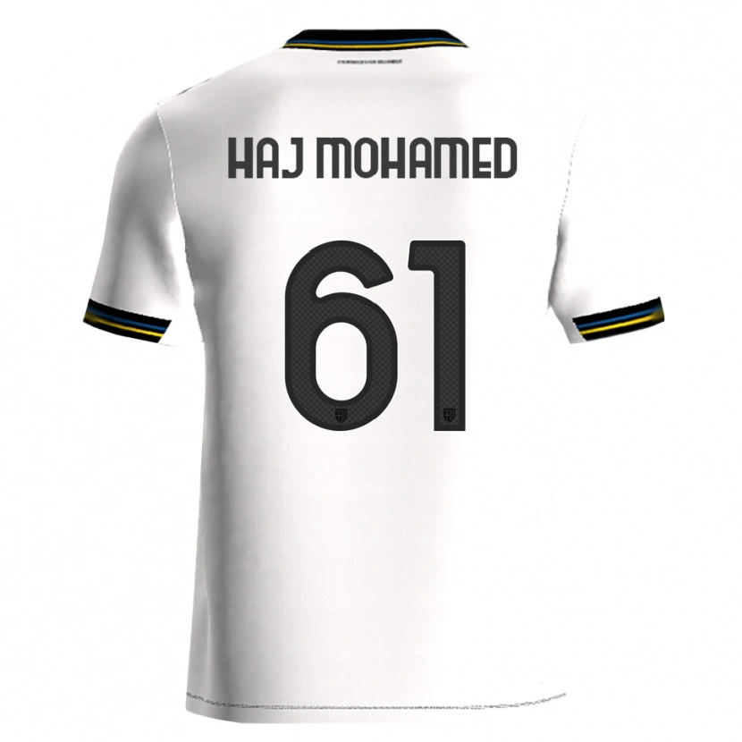 Danxen Homme Maillot Anas Haj Mohamed #61 Blanc Noir Tenues Domicile 2025/26 T-Shirt