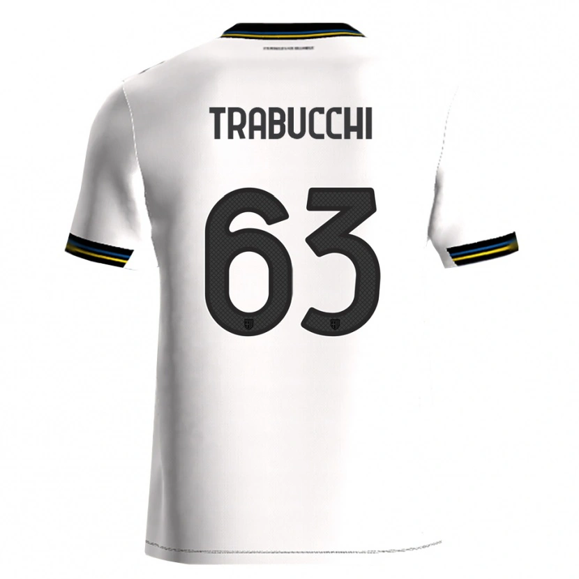 Danxen Homme Maillot Nicolas Trabucchi #63 Blanc Noir Tenues Domicile 2025/26 T-Shirt