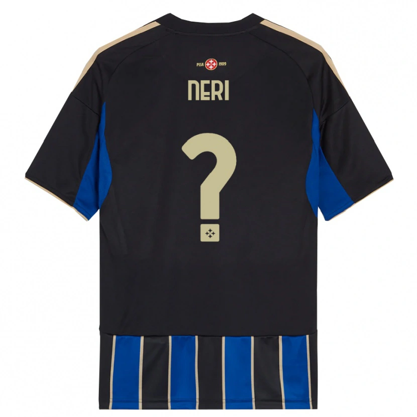 Danxen Homme Maillot Tommaso Neri #0 Noir Bleu Tenues Domicile 2025/26 T-Shirt