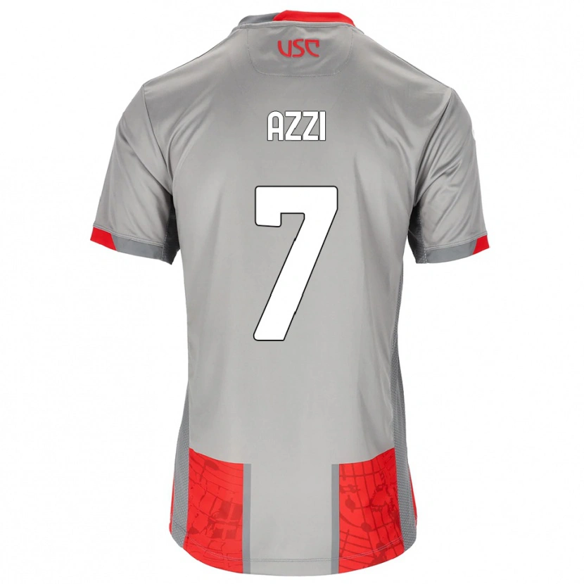 Danxen Homme Maillot Paulo Azzi #7 Rouge Gris Tenues Domicile 2025/26 T-Shirt
