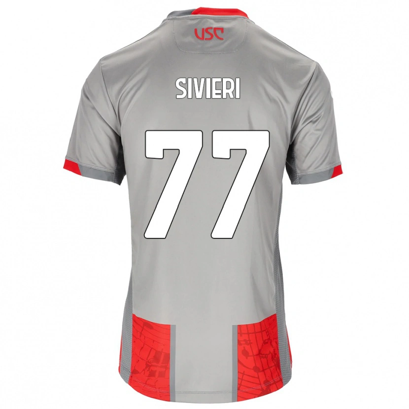 Danxen Homme Maillot Lorenzo Sivieri #77 Rouge Gris Tenues Domicile 2025/26 T-Shirt