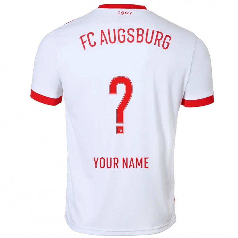 Danxen Homme Maillot Votre Nom #0 Blanc Rouge Tenues Domicile 2025/26 T-Shirt