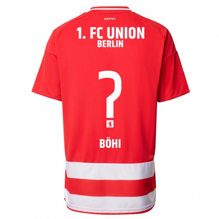 Danxen Homme Maillot Nadine Böhi #0 Rouge Blanc Tenues Domicile 2025/26 T-Shirt