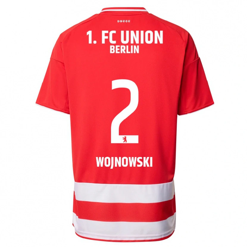 Danxen Homme Maillot Wiktorian Wojnowski #2 Rouge Blanc Tenues Domicile 2025/26 T-Shirt