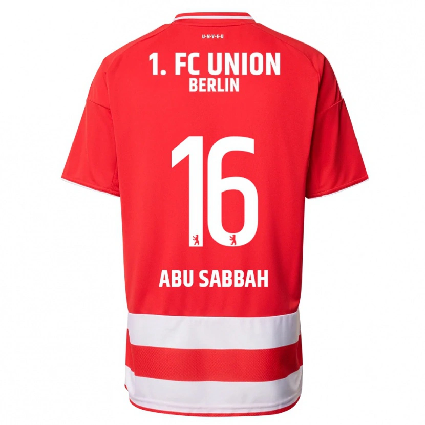 Danxen Homme Maillot Sarah Abu Sabbah #16 Rouge Blanc Tenues Domicile 2025/26 T-Shirt