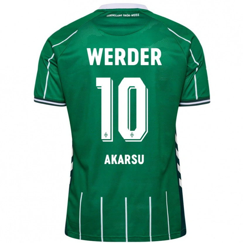 Danxen Homme Maillot Mikail Bura Akarsu #10 Vert Blanc Tenues Domicile 2025/26 T-Shirt