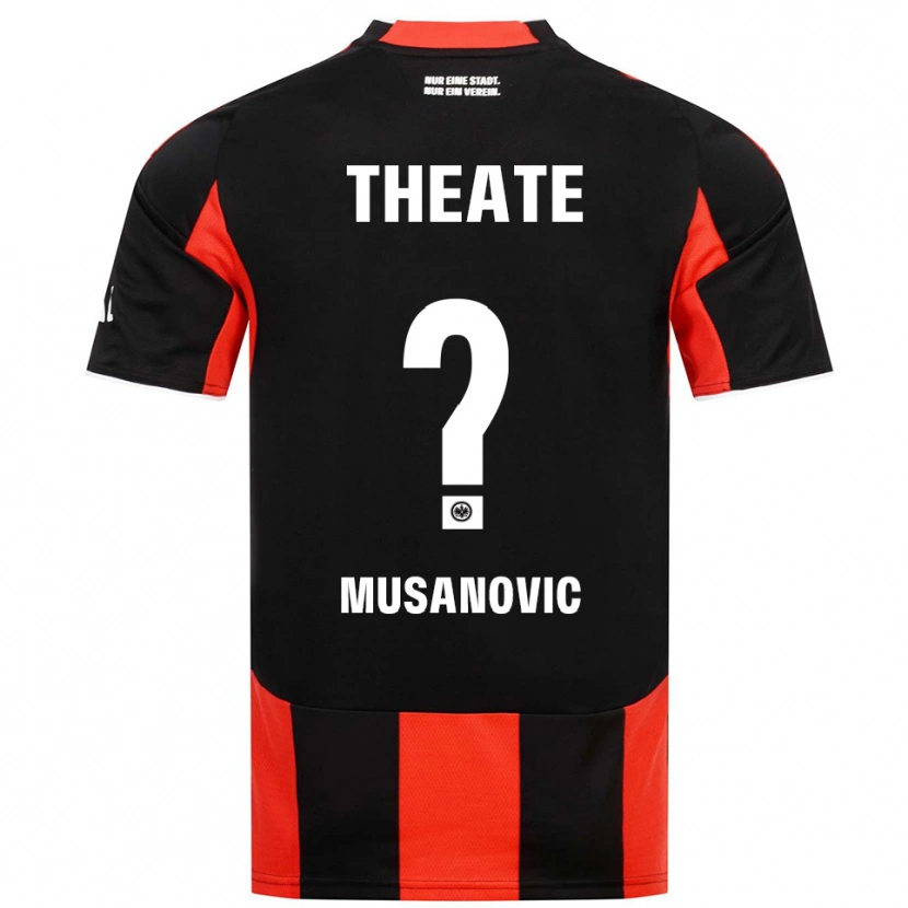 Danxen Homme Maillot Haris Musanovic #0 Noir Rouge Tenues Domicile 2025/26 T-Shirt