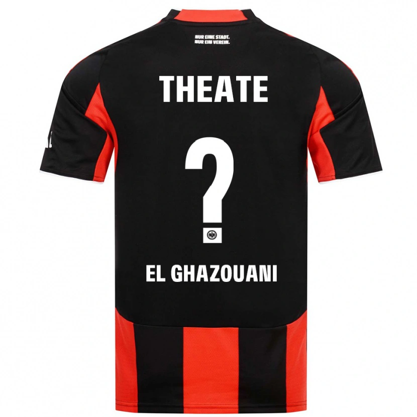 Danxen Homme Maillot Mohamed El Ghazouani #0 Noir Rouge Tenues Domicile 2025/26 T-Shirt