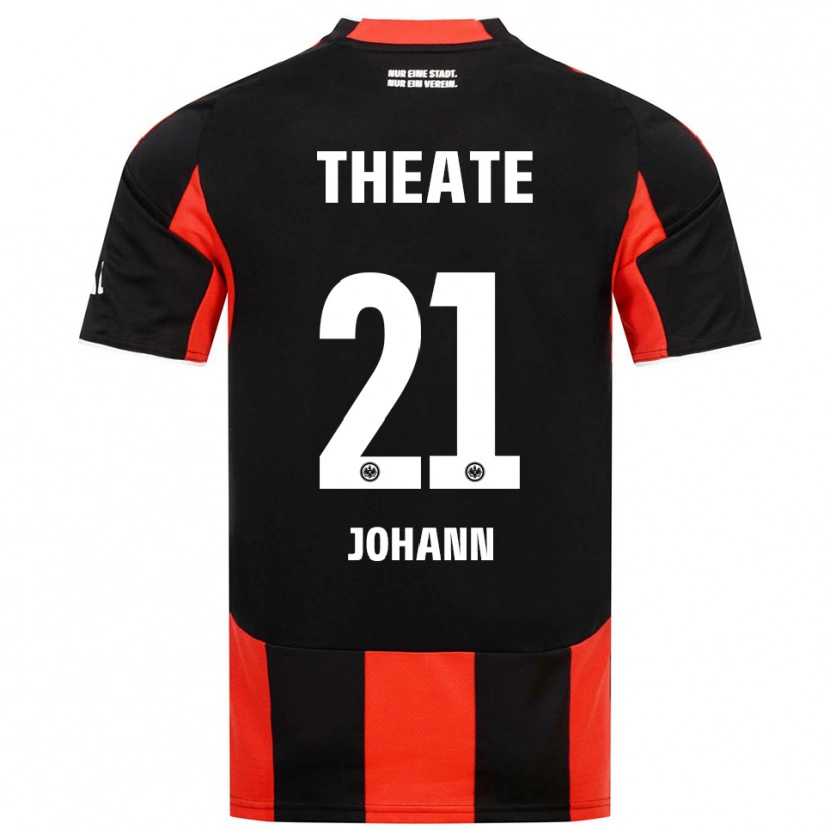 Danxen Homme Maillot Hannah Johann #21 Noir Rouge Tenues Domicile 2025/26 T-Shirt