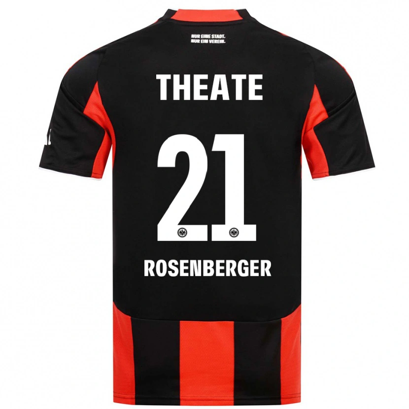 Danxen Homme Maillot Robin Rosenberger #21 Noir Rouge Tenues Domicile 2025/26 T-Shirt
