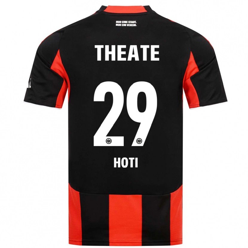 Danxen Homme Maillot Leart Hoti #29 Noir Rouge Tenues Domicile 2025/26 T-Shirt