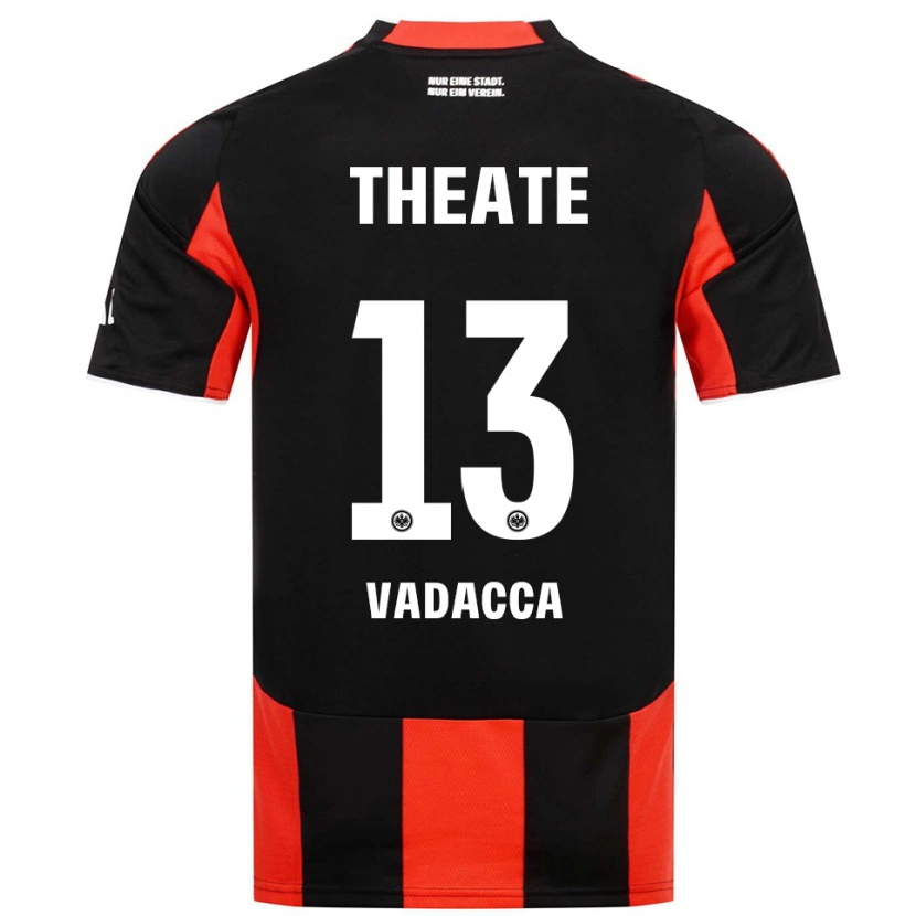 Danxen Homme Maillot Gianni Vadacca #13 Noir Rouge Tenues Domicile 2025/26 T-Shirt