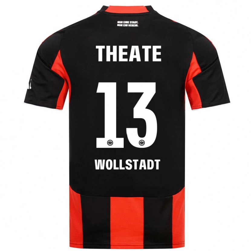 Danxen Homme Maillot Fabio Wollstadt #13 Noir Rouge Tenues Domicile 2025/26 T-Shirt