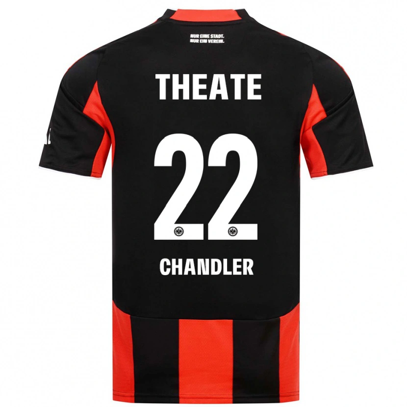 Danxen Homme Maillot Timothy Chandler #22 Noir Rouge Tenues Domicile 2025/26 T-Shirt