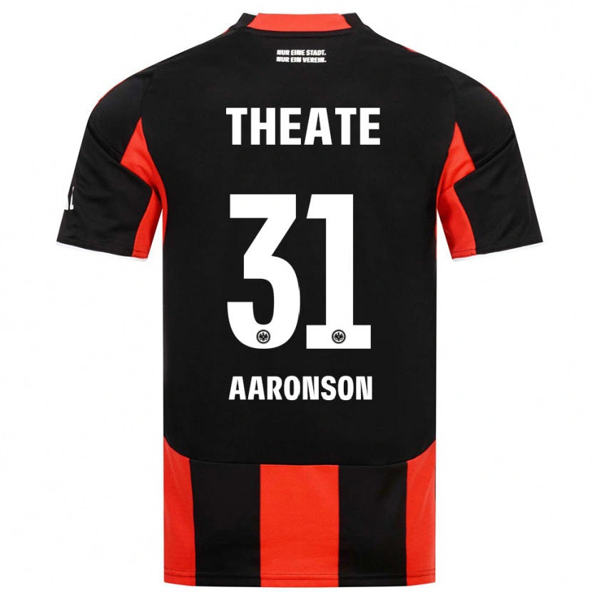 Danxen Homme Maillot Paxten Aaronson #31 Noir Rouge Tenues Domicile 2025/26 T-Shirt