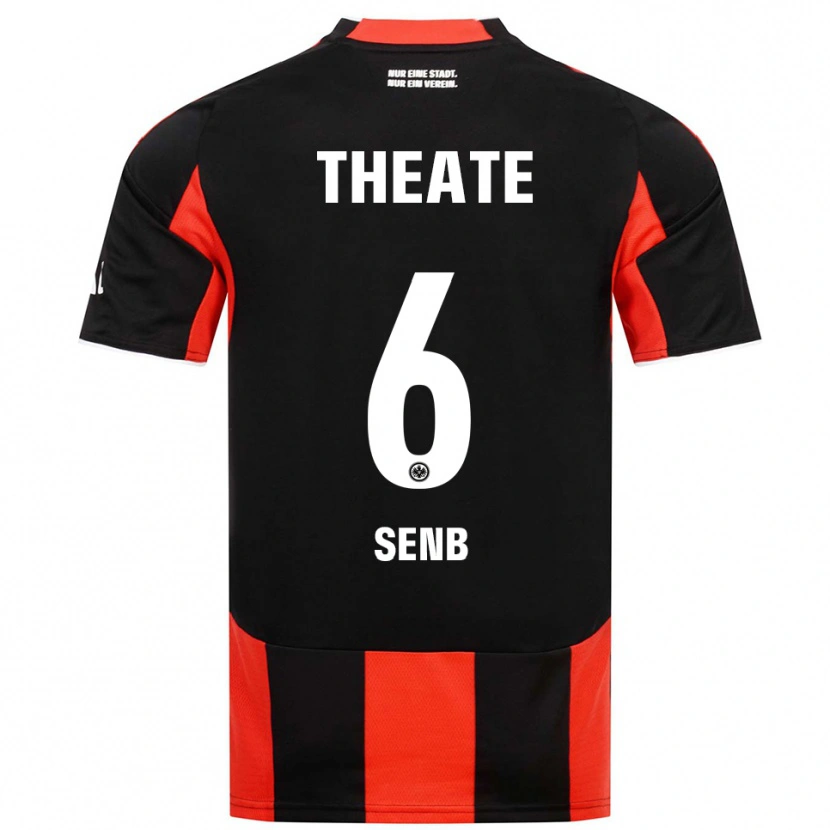 Danxen Homme Maillot Elisa Senß #6 Noir Rouge Tenues Domicile 2025/26 T-Shirt