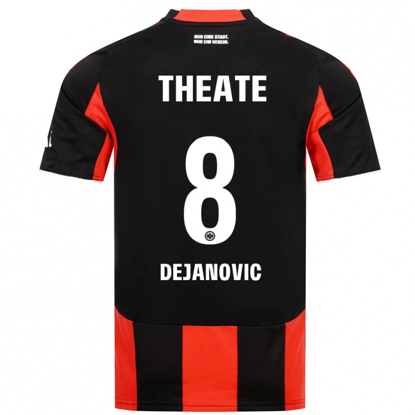 Danxen Homme Maillot Daniel Dejanovic #8 Noir Rouge Tenues Domicile 2025/26 T-Shirt