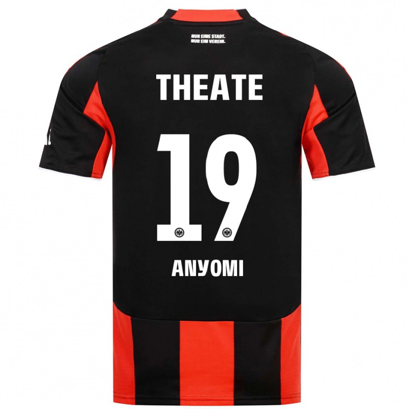 Danxen Homme Maillot Nicole Anyomi #19 Noir Rouge Tenues Domicile 2025/26 T-Shirt
