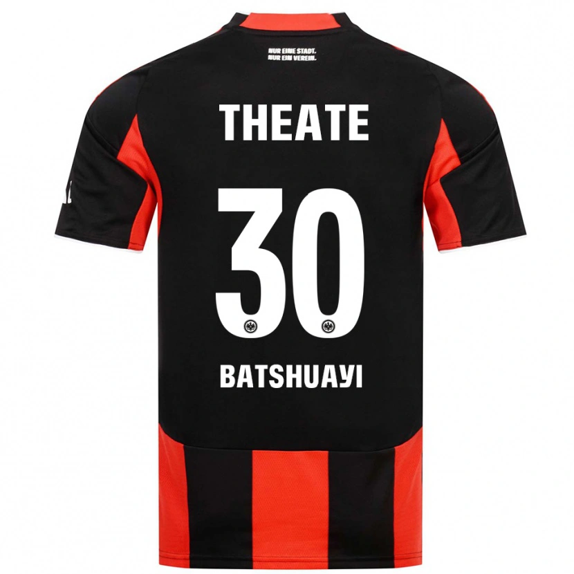 Danxen Homme Maillot Michy Batshuayi #30 Noir Rouge Tenues Domicile 2025/26 T-Shirt