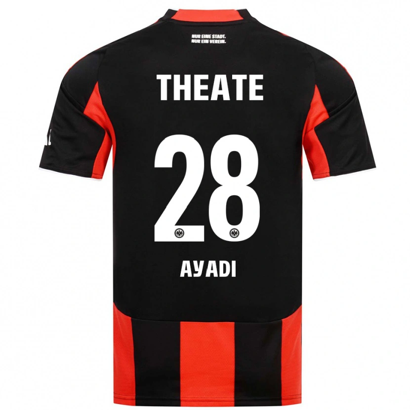 Danxen Homme Maillot Akram Ayadi #28 Noir Rouge Tenues Domicile 2025/26 T-Shirt
