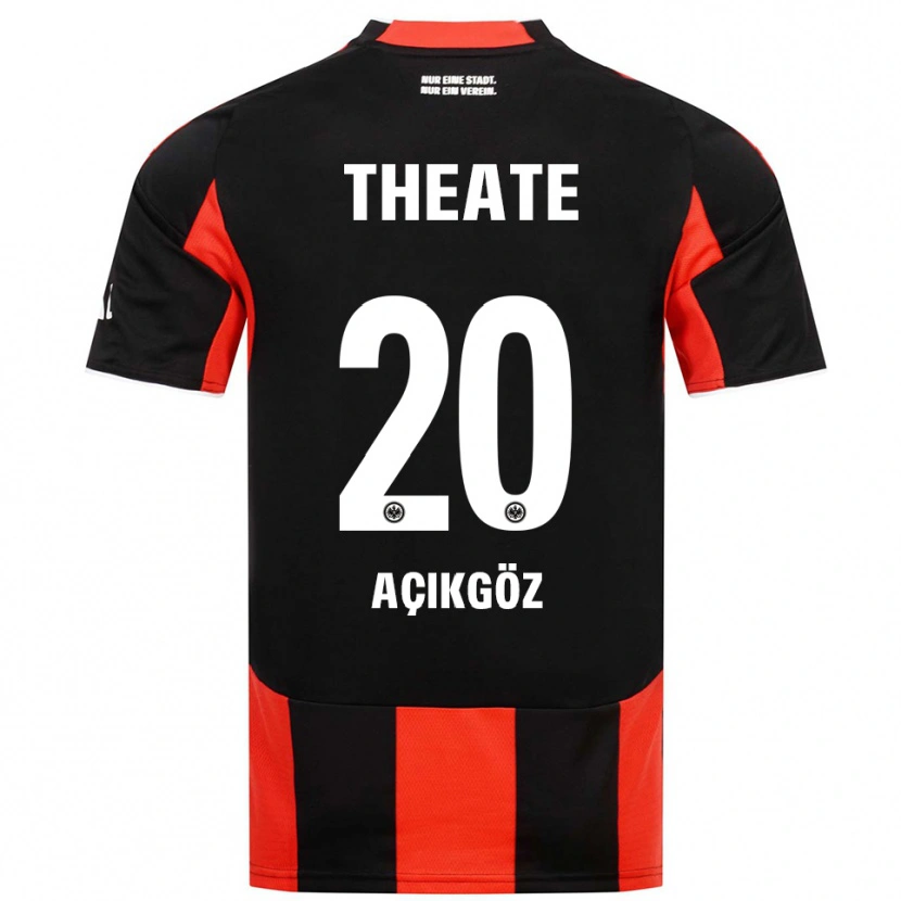 Danxen Homme Maillot Ilayda Açıkgöz #20 Noir Rouge Tenues Domicile 2025/26 T-Shirt