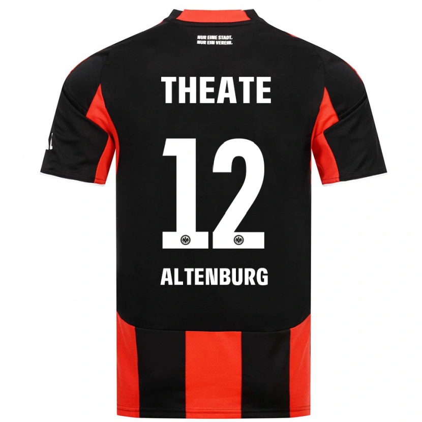 Danxen Homme Maillot Lina Altenburg #12 Noir Rouge Tenues Domicile 2025/26 T-Shirt