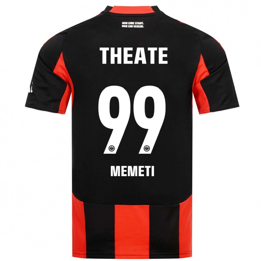 Danxen Homme Maillot Ereleta Memeti #99 Noir Rouge Tenues Domicile 2025/26 T-Shirt