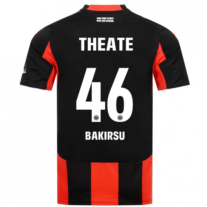 Danxen Homme Maillot Hüseyin Bakirsu #46 Noir Rouge Tenues Domicile 2025/26 T-Shirt