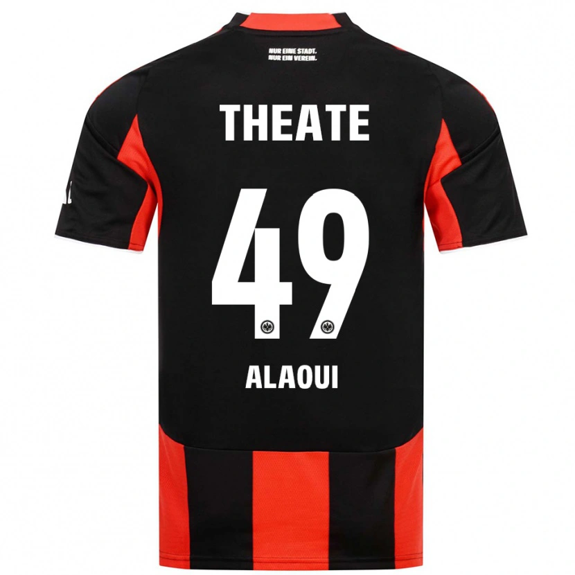 Danxen Homme Maillot Anas Alaoui #49 Noir Rouge Tenues Domicile 2025/26 T-Shirt