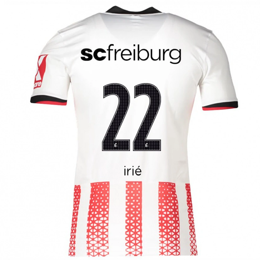 Danxen Homme Maillot Cyriaque Irié #22 Blanc Rouge Tenues Domicile 2025/26 T-Shirt