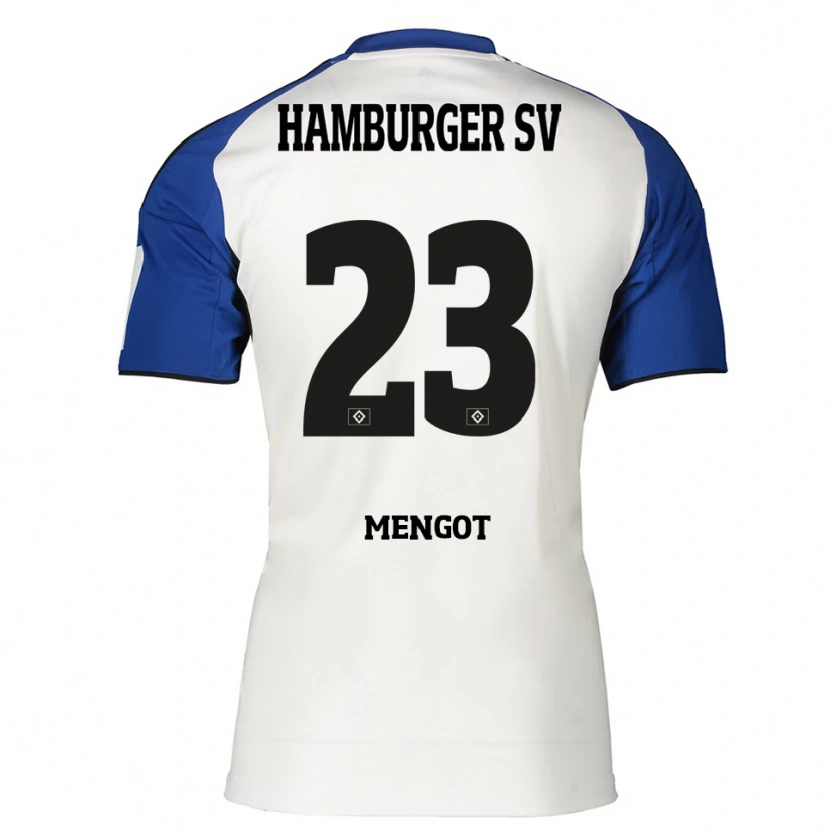 Danxen Homme Maillot Ayukayoh Mengot #23 Blanc Bleu Tenues Domicile 2025/26 T-Shirt