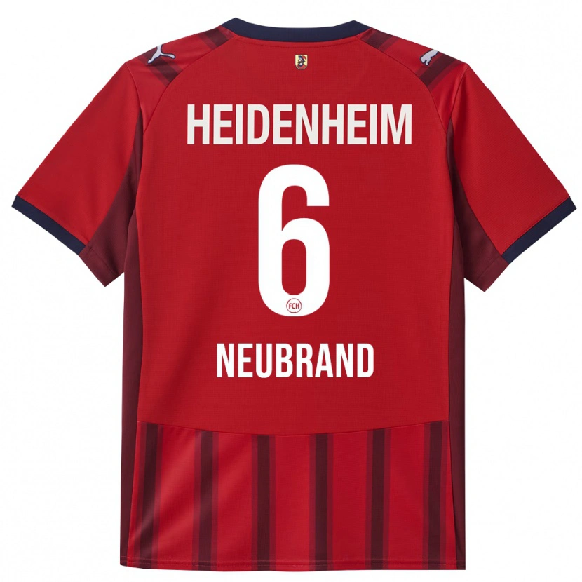 Danxen Homme Maillot Tina Neubrand #6 Rouge Marine Tenues Domicile 2025/26 T-Shirt