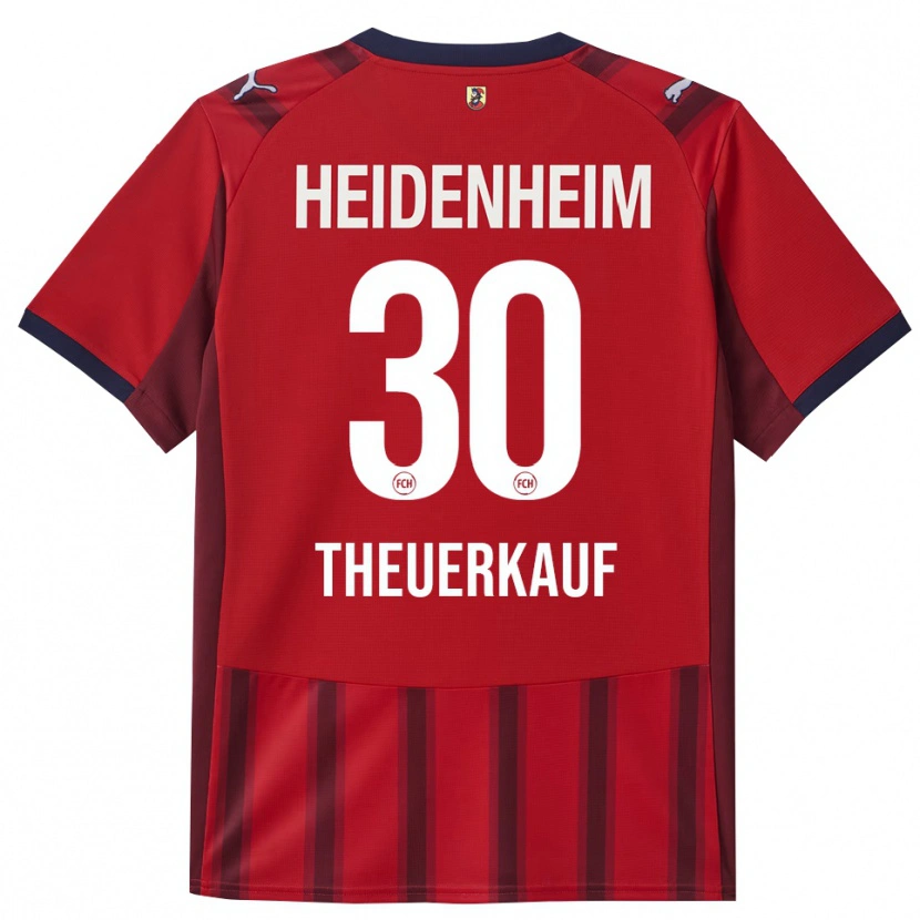Danxen Homme Maillot Norman Theuerkauf #30 Rouge Marine Tenues Domicile 2025/26 T-Shirt