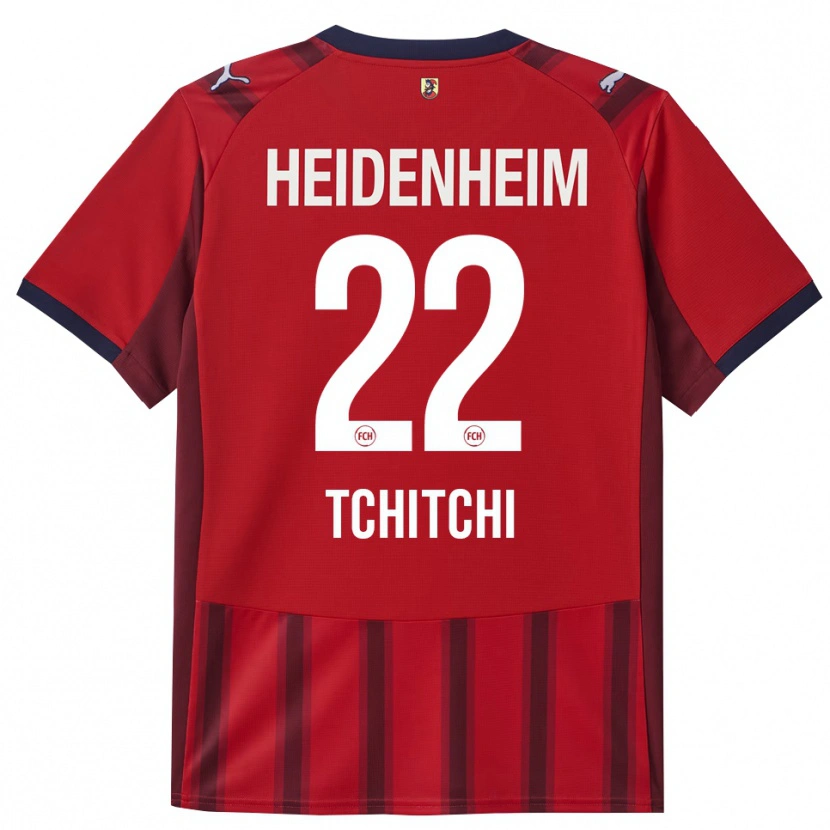 Danxen Homme Maillot Dahrel Tchitchi #22 Rouge Marine Tenues Domicile 2025/26 T-Shirt