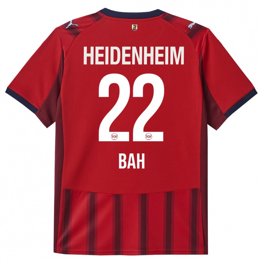 Danxen Homme Maillot Tigidankay Bah #22 Rouge Marine Tenues Domicile 2025/26 T-Shirt