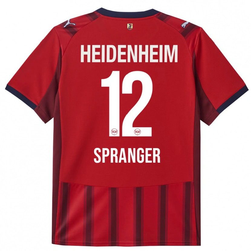 Danxen Homme Maillot Luke Spranger #12 Rouge Marine Tenues Domicile 2025/26 T-Shirt