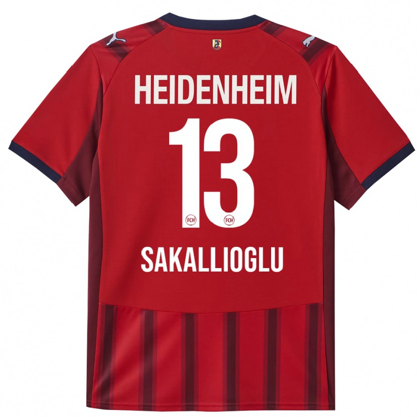 Danxen Homme Maillot Nisa Sakallioglu #13 Rouge Marine Tenues Domicile 2025/26 T-Shirt
