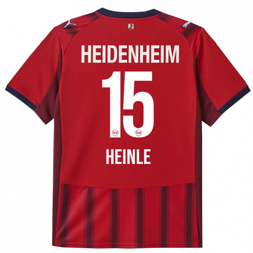 Danxen Homme Maillot Paul Heinle #15 Rouge Marine Tenues Domicile 2025/26 T-Shirt