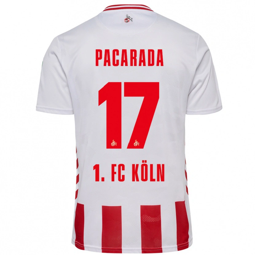 Danxen Homme Maillot Leart Paçarada #17 Blanc Rouge Tenues Domicile 2025/26 T-Shirt
