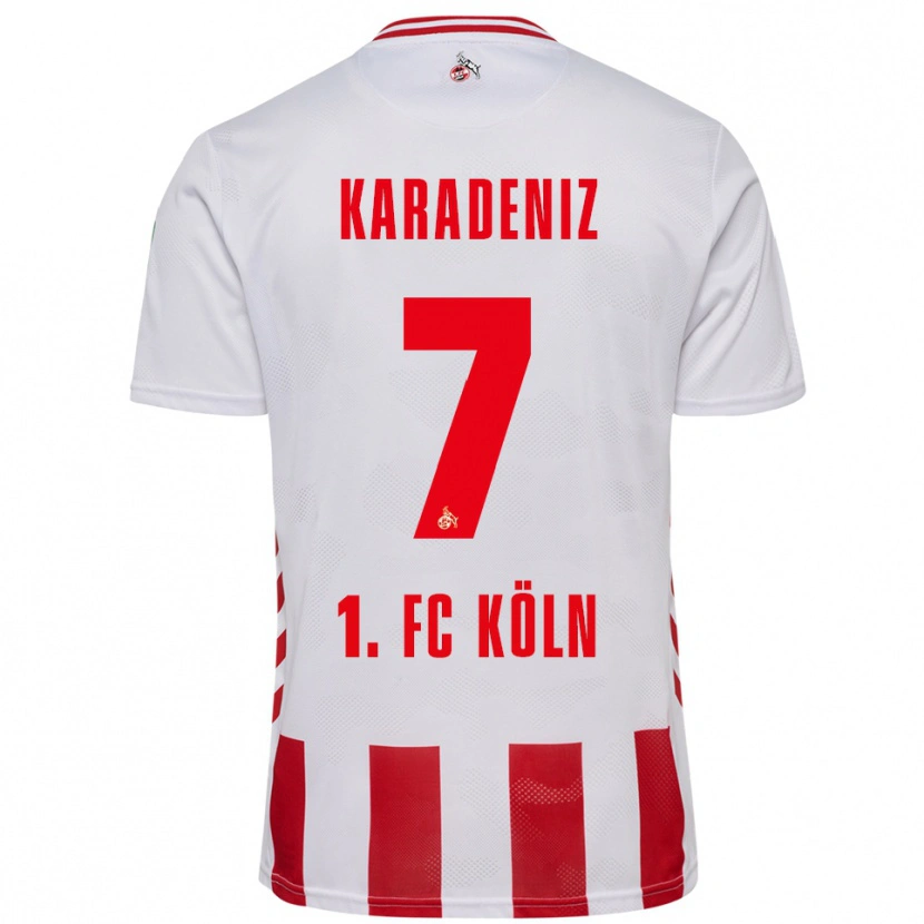 Danxen Homme Maillot Thierry Karadeniz #7 Blanc Rouge Tenues Domicile 2025/26 T-Shirt