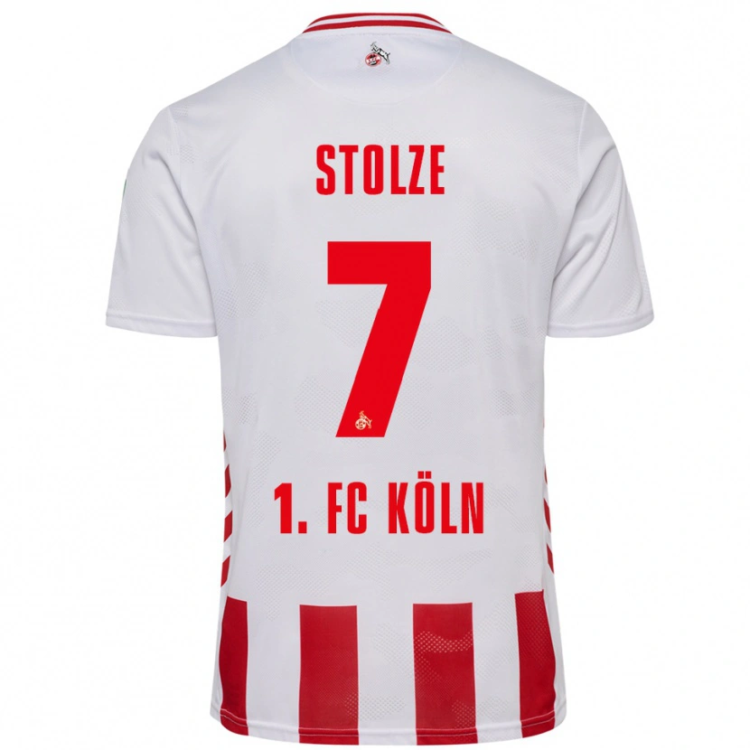 Danxen Homme Maillot Anna-Lena Stolze #7 Blanc Rouge Tenues Domicile 2025/26 T-Shirt