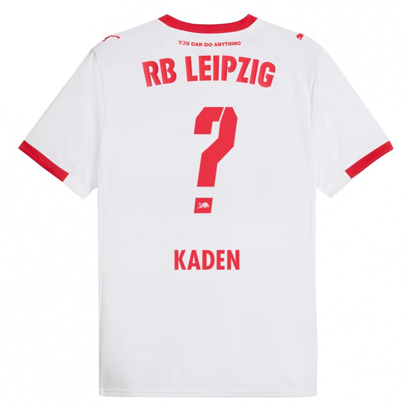 Danxen Homme Maillot Florian Kaden #0 Blanc Rouge Tenues Domicile 2025/26 T-Shirt