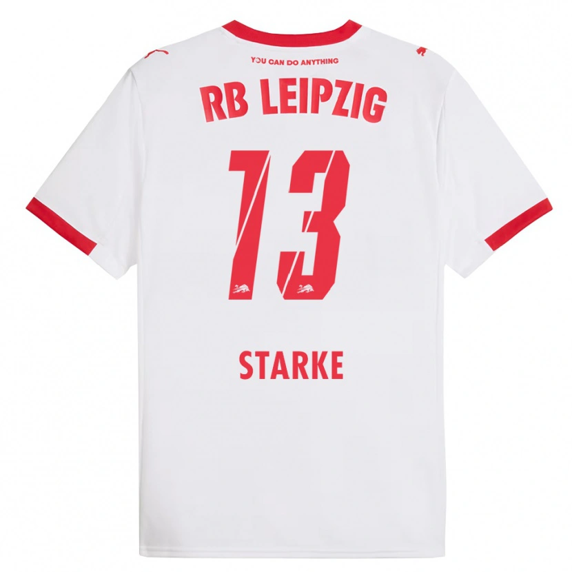 Danxen Homme Maillot Sandra Starke #13 Blanc Rouge Tenues Domicile 2025/26 T-Shirt
