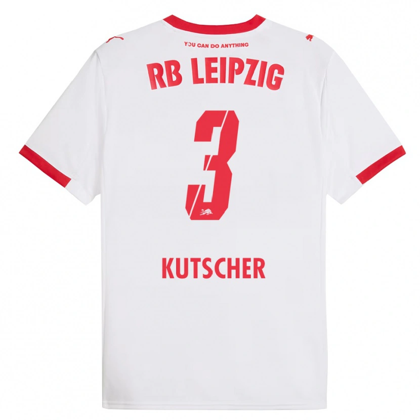 Danxen Homme Maillot Matthes Kutscher #3 Blanc Rouge Tenues Domicile 2025/26 T-Shirt