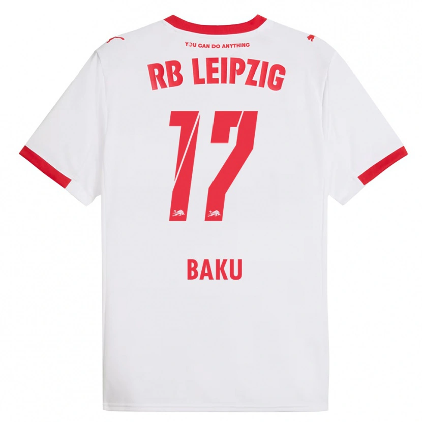 Danxen Homme Maillot Ridle Baku #17 Blanc Rouge Tenues Domicile 2025/26 T-Shirt