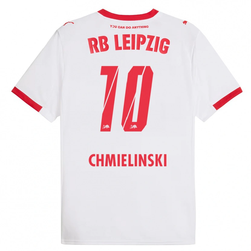Danxen Homme Maillot Gina Chmielinski #10 Blanc Rouge Tenues Domicile 2025/26 T-Shirt
