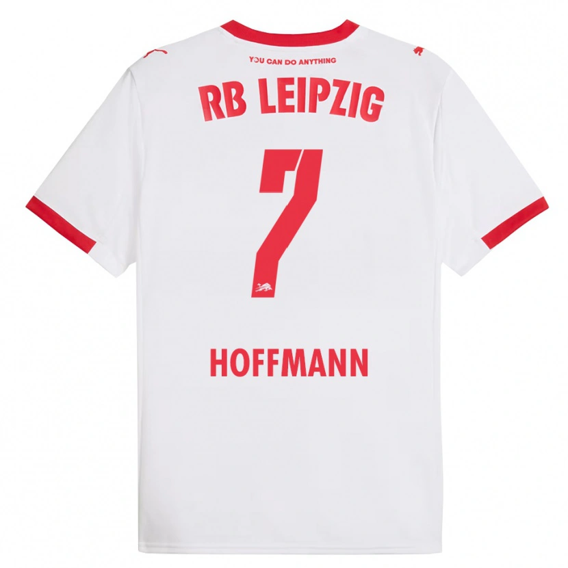 Danxen Homme Maillot Giovanna Hoffmann #7 Blanc Rouge Tenues Domicile 2025/26 T-Shirt