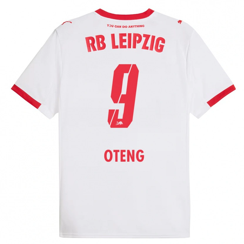 Danxen Homme Maillot Persis Oteng #9 Blanc Rouge Tenues Domicile 2025/26 T-Shirt